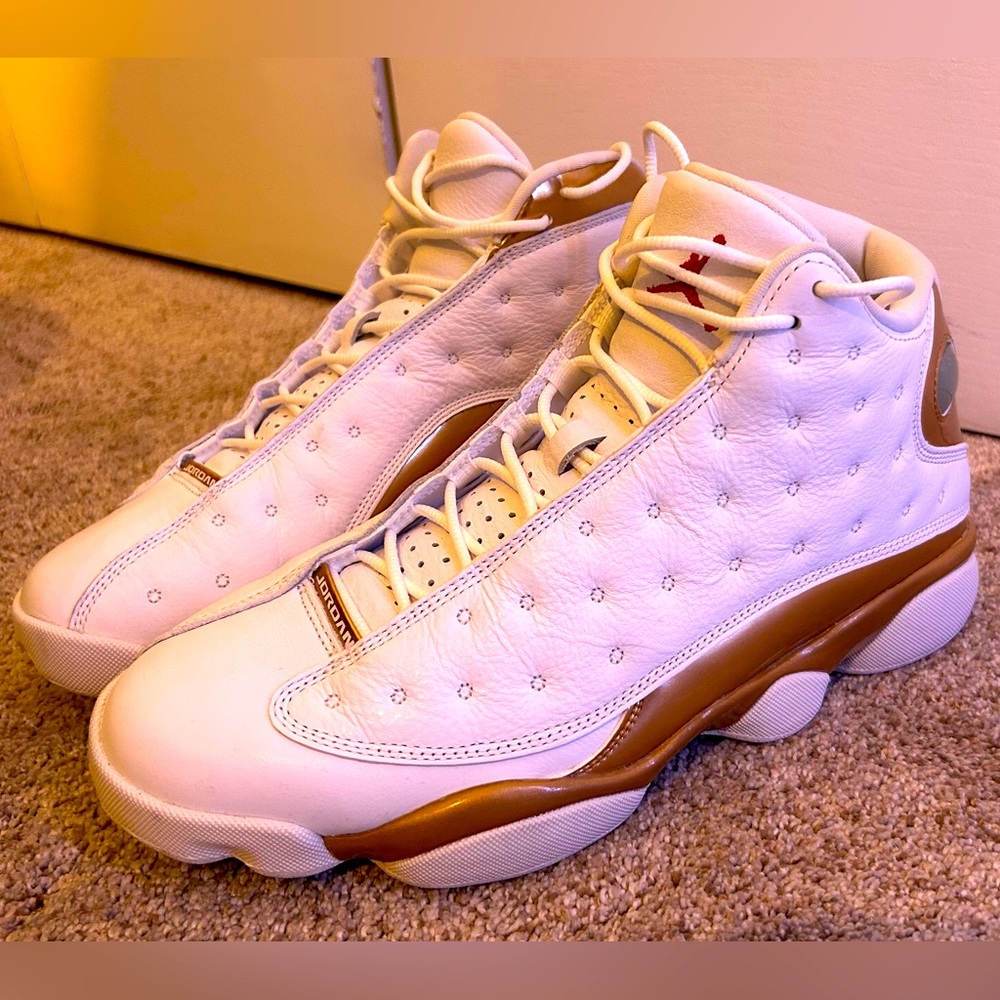 These are the Jordan Retro Defining Moments Pack 13s. They are a size 10